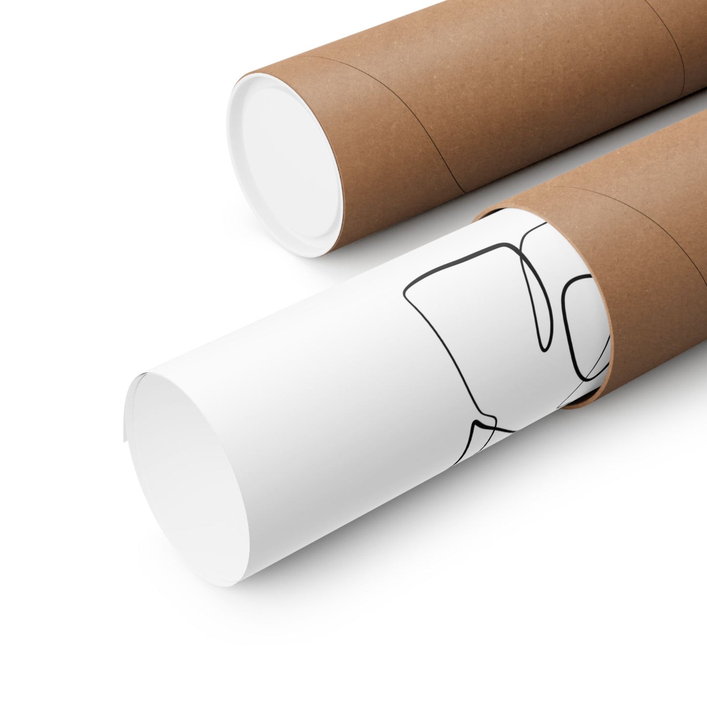 Unframed Minimalist Line Art - The Lady