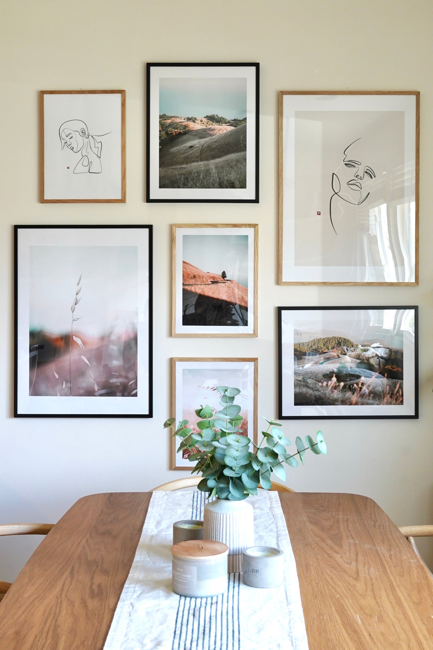 Unframed Minimalist Line Art - The Lady