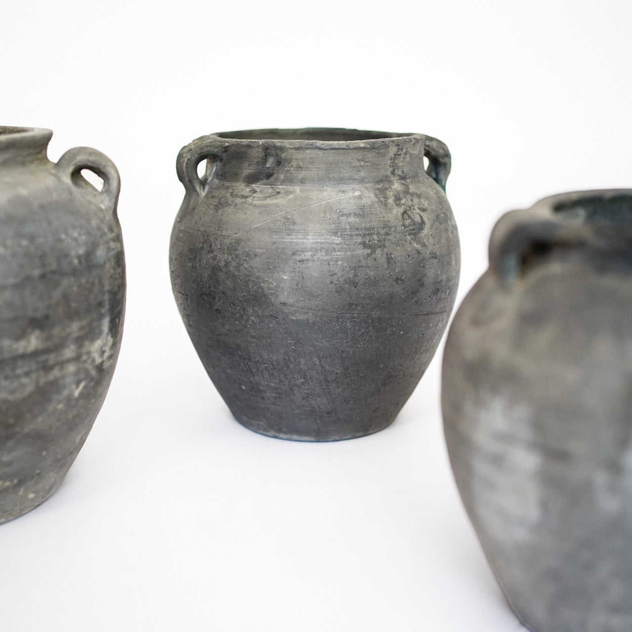 Rustic Black Porcelain Vase