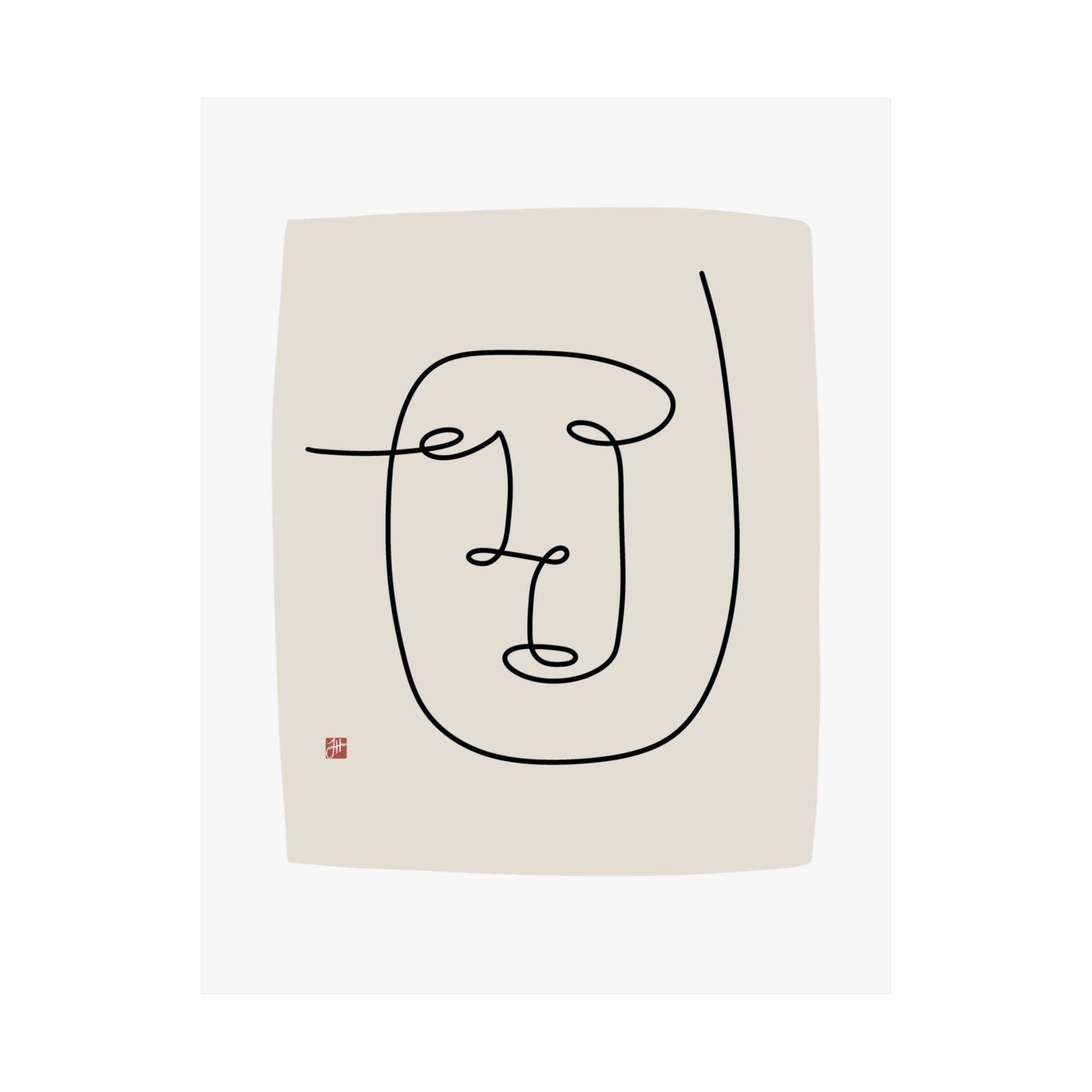 Copy of Unframed Minimalist Line Art - Terence