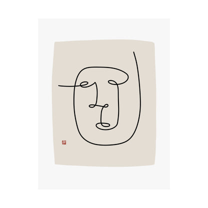 Copy of Unframed Minimalist Line Art - Terence