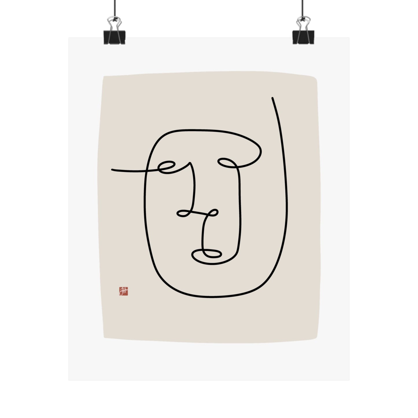 Copy of Unframed Minimalist Line Art - Terence
