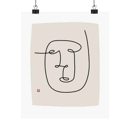 Copy of Unframed Minimalist Line Art - Terence