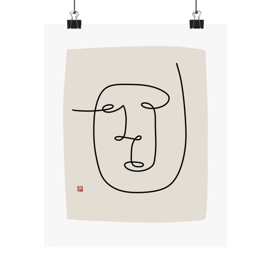 Copy of Unframed Minimalist Line Art - Terence