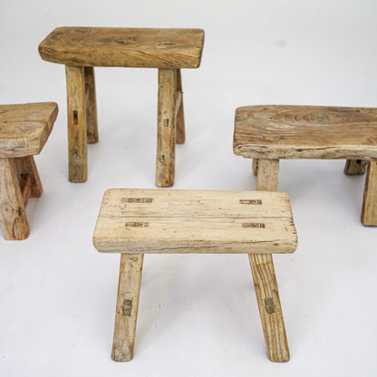 * Free Gift: Rustic Mini Stool Decor