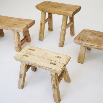 * Free Gift: Rustic Mini Stool Decor