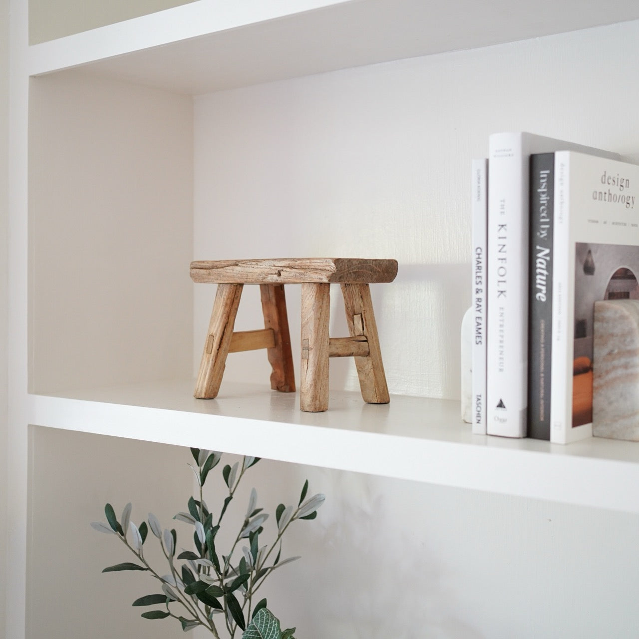* Free Gift: Rustic Mini Stool Decor