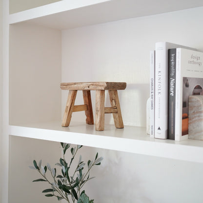 * Free Gift: Rustic Mini Stool Decor