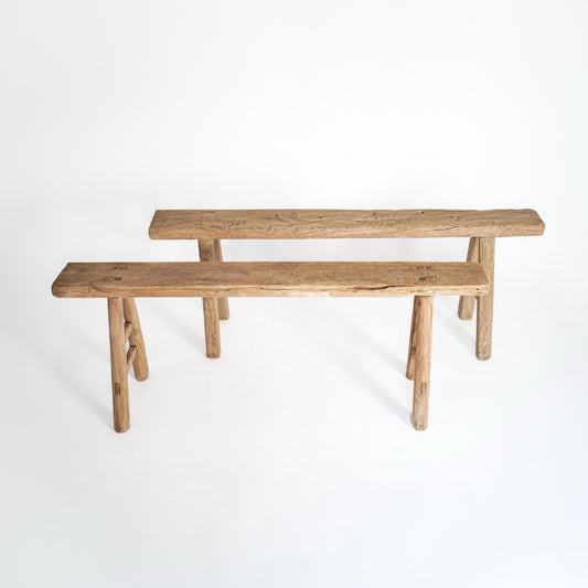 Rustic Skinny Chinese Bench