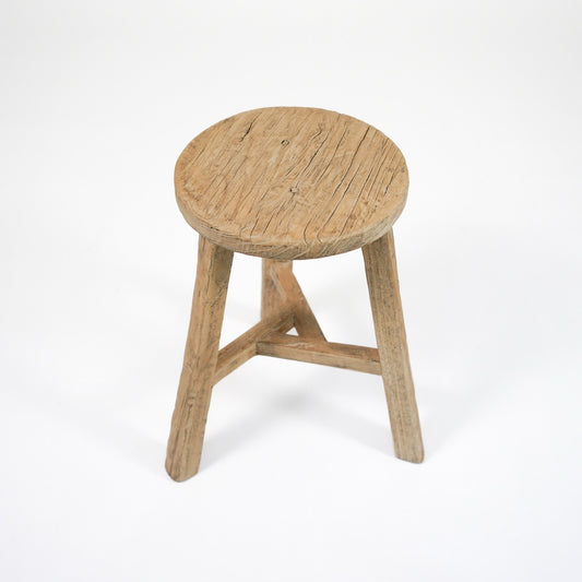 Round Elm Stool